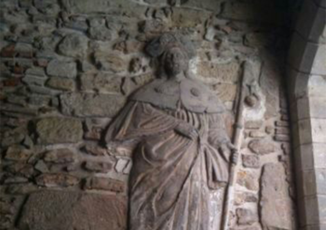 "El Camí de St. Jaume, escultura en pedra"