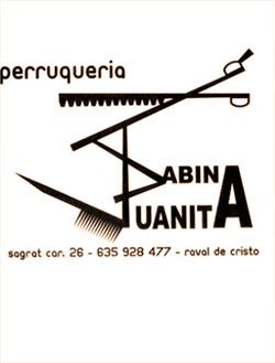 "Cartell publicitari empresa Perruqueria Sabina Juanita"